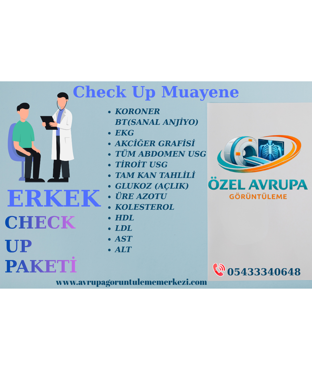 Erkek Sağlığı & Check-Up Görüntüleme Paketleri